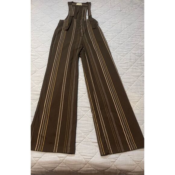 Urban Outfitters Women’s Striped Wide Leg Jumpsuit Size XS - Picture 1 of 5